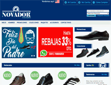 Tablet Screenshot of calzadosnovador.com